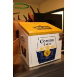 Vintage Corona Extra Metal Ice Box with integral bottle opener