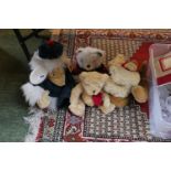 Giorgio Beverley Hills 2000 & 2006 Teddies, Uncle Bulgaria and 2 other Bears