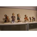 Collection of Hummel figures inc. Retreat to Safety, Friends etc (6)