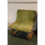 Retro Bentwood upholstered chair