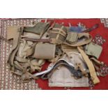 Collection of Military Army Webbing equipment inc WW2 Examples