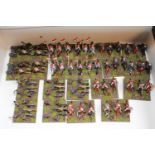 Collection of Hand Painted Metal 25mm British Troops inc. Cavalry, Infantry etc