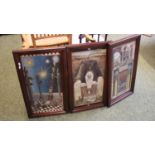 Set of 3 Interesting oleograph panel Religious Impressionist panels by Brother Esmond Jefferies