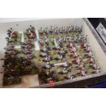 Collection of Hand Painted 25mm Metal Russian Napoleonic inc. Cavalry, Infantry etc