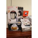 Collection of Boxed Electrical Kitchen items inc. Blender, Cookpots, Soup maker etc