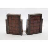 Pair of Arts & Crafts Bookends. 15cm