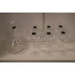 Royal Doulton Glass Carafe and a set of 6 Wine glasses boxed