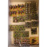 Collection of Hand Painted 25mm Metal Austrian/Bavarian Troops inc. Cavalry, Infantry etc