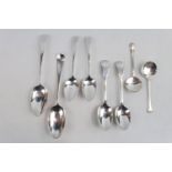 Collection of assorted 19thC Silver table and other Spoons 320g total weight
