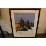 Paul Hogarth Limited edition 'Tower Bridge' signed 7 of 150