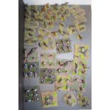 Collection of Hand Painted 25mm WWII Russian Troops inc. Cavalry, Infantry etc