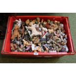 Large box of assorted Animal figures mainly unmarked