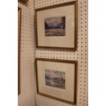 2 Framed watercolours by F Alan White