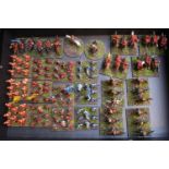 Collection of Hand Painted 25mm Saxon Troops inc. Cavalry, Infantry etc