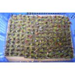 Collection of Hand Painted 25mm Plastic Medieval fighting groups