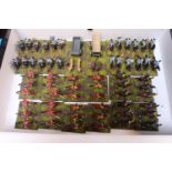 Collection of Hand Painted 25mm Plastic Prussian Cavalry figures