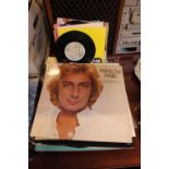 Collection of Vinyl Records and Singles inc. Barry Manilow, Michael Jackson etc