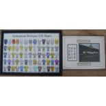 Spurs Tottenham Hotspur 125 Years (53cm by 45cm) & Double Winners 1960-61 (33cm by 43cm) Framed