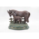 Cast Metal Equine door stop