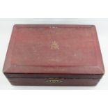 Large Red Leatherette case marked Military Branch EIIR Admiralty Resident Clerk