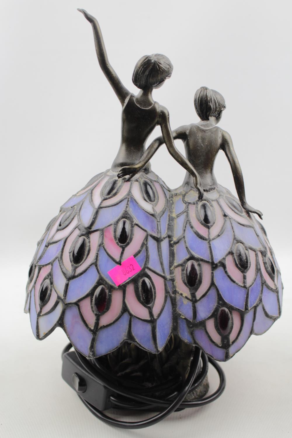 20thC Tiffany style light in the form of Ballerinas - Image 2 of 2