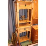 Pair of Modern Pine Bedside tables with under tiers