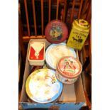 Collection of assorted Adverting and Biscuit Tins in.c Mackintoshs
