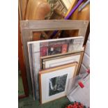 Colelction of assorted Prints and a Picture frame