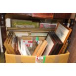 Large box of assorted Framed pictures and prints