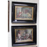 Pair of Framed prints entitled Red Wins & Perplexed after F M Bennett
