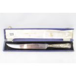 Boxed Huntley & Palmers Cake knife with Silver plated handle