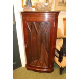 Reproduction Glazed corner cabinet