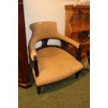 Low upholstered Edwardian Chair