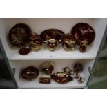 Large collection of Carlton Ware Rouge Royale pattern Ceramics inc Ginger Jars, Watcher Pitcher,