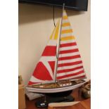 Model of a sailing Yacht