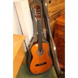 Hondo Acoustic Guitar cased