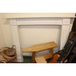 Wooden painted fire surround