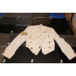 RAF White dress jacket with brass buttons