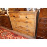 Pine Chest of 2 over 4 drawers with turned handles