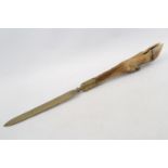 Antelope handled large paper knife 56cm in Length