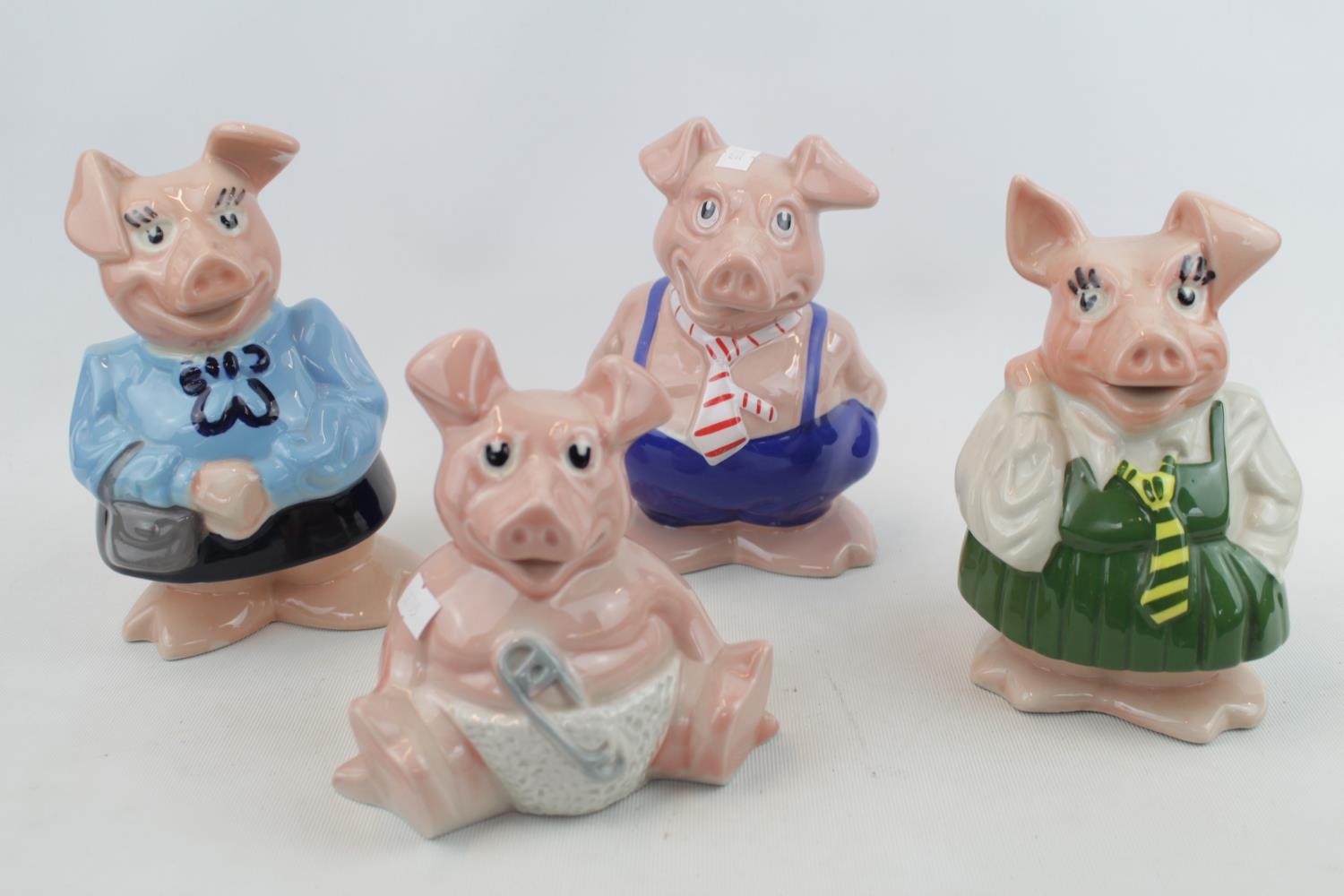 Set of 4 Wade Nat West Piggy Banks