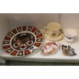 Royal Crown Derby Imari plate and assorted ceramics