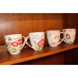 Set of 4 Kath Kidson Mugs