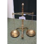 Fine Set of Brass scales by Pooleys of Liverpool. 68cm in Height