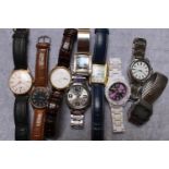 Collection of assorted Wristwatches inc Constant, Orlando etc