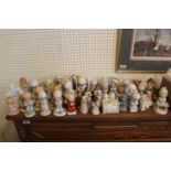 Collection of assorted Hummel and other praying figurines