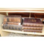 19thC Family Bible Set of 3 Shakespeare in 3 Volumes and 2 other books