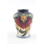 Moorcroft Squat Vase in Anna Lily Pattern dated 1998 9cm in Height