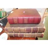 19thC Leather bound Comprehensive Holy Bible and a Chambers English Dictionary