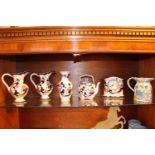 Collection of Masons Mandalay inc Clock, Pair of Jugs and a Vase, with a Masons Regency pattern Jug